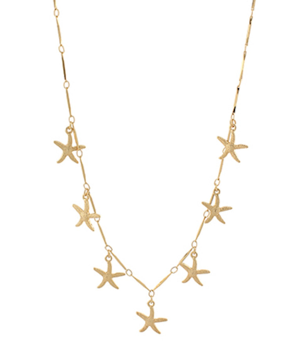 Textured Starfish Necklace