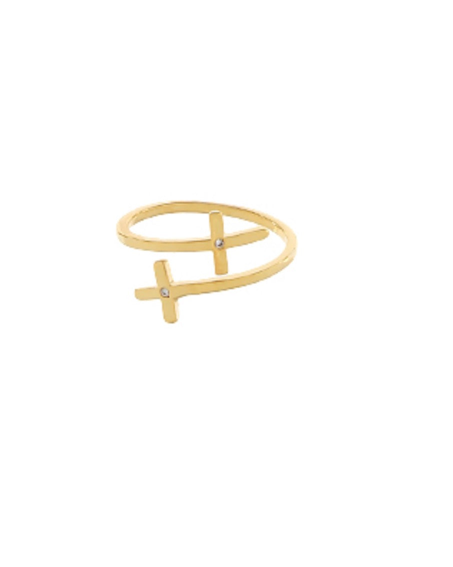 Cross Open Ring