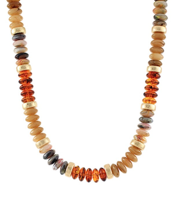Wide Beaded Necklace