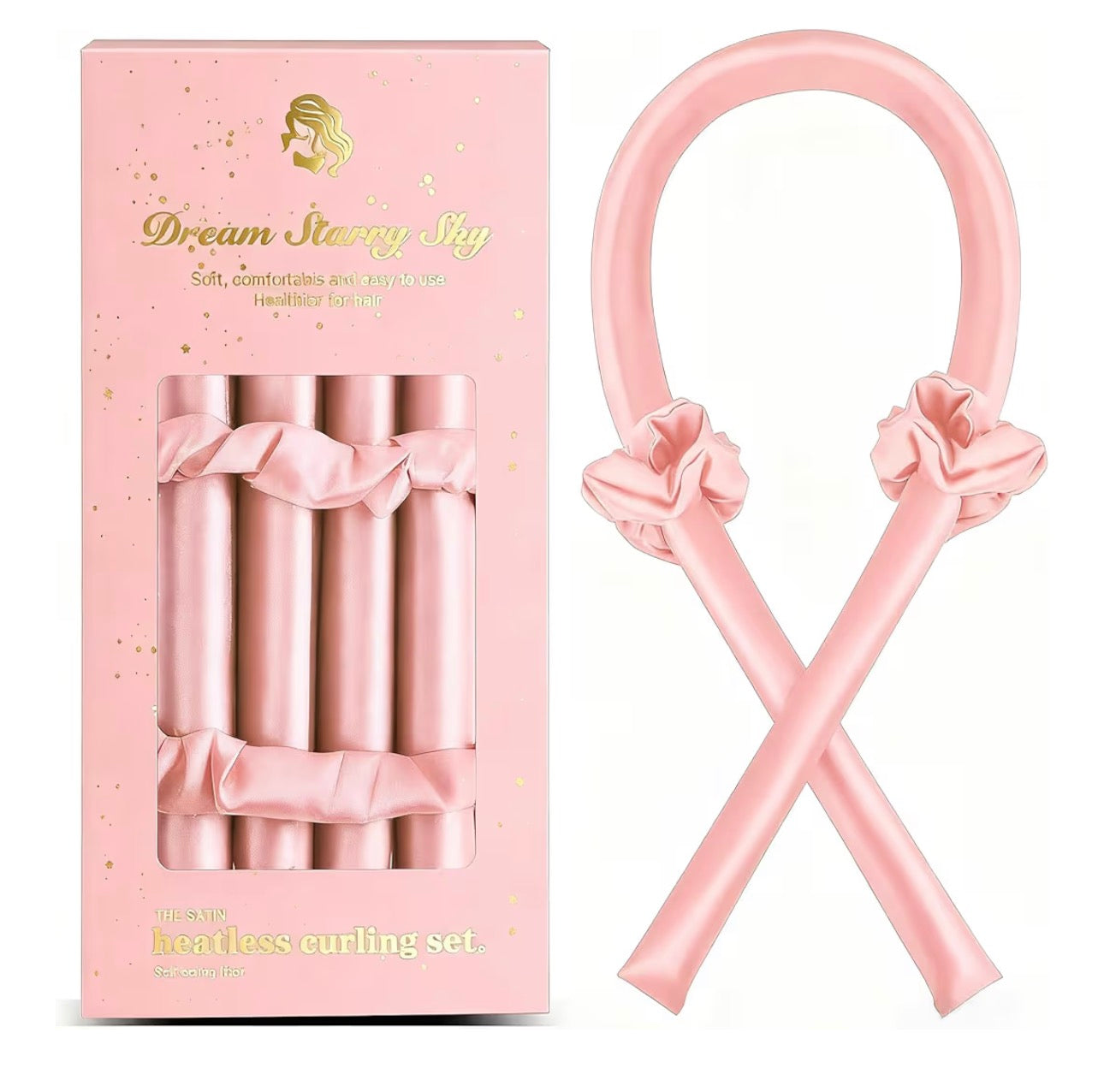 Satin Heatless Curling Set