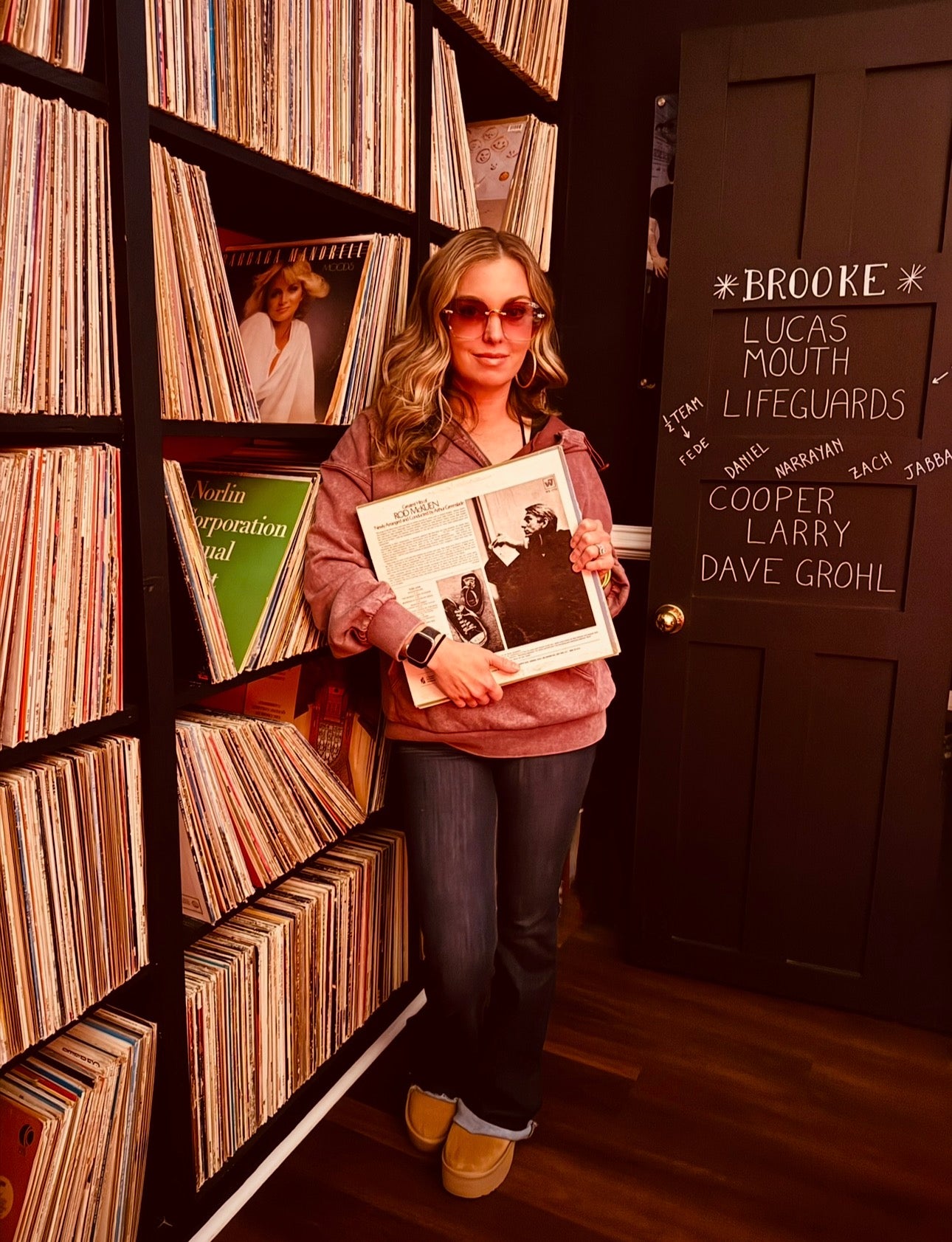 Mineral Wash Half Zip Kangaroo Pocket Hoodie