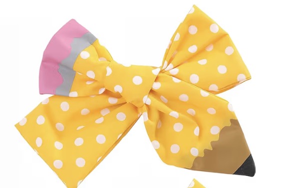 Satin Pencil Small Clip Bow Set