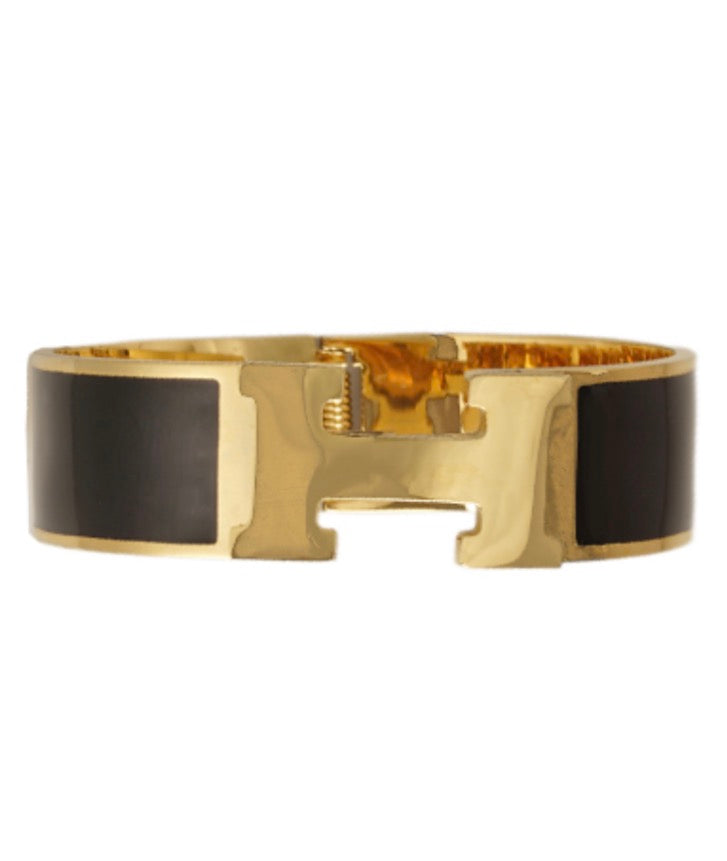 Chic Thick Band H Bracket Bracelet