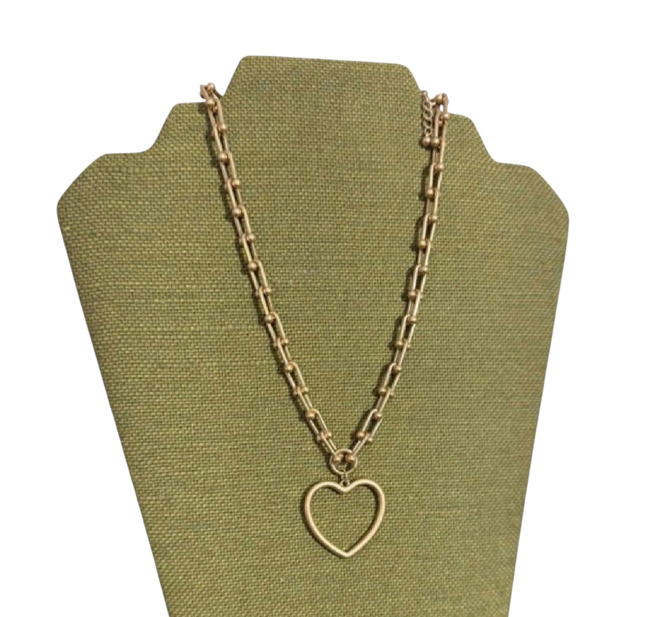 Open Heart Gold Necklace