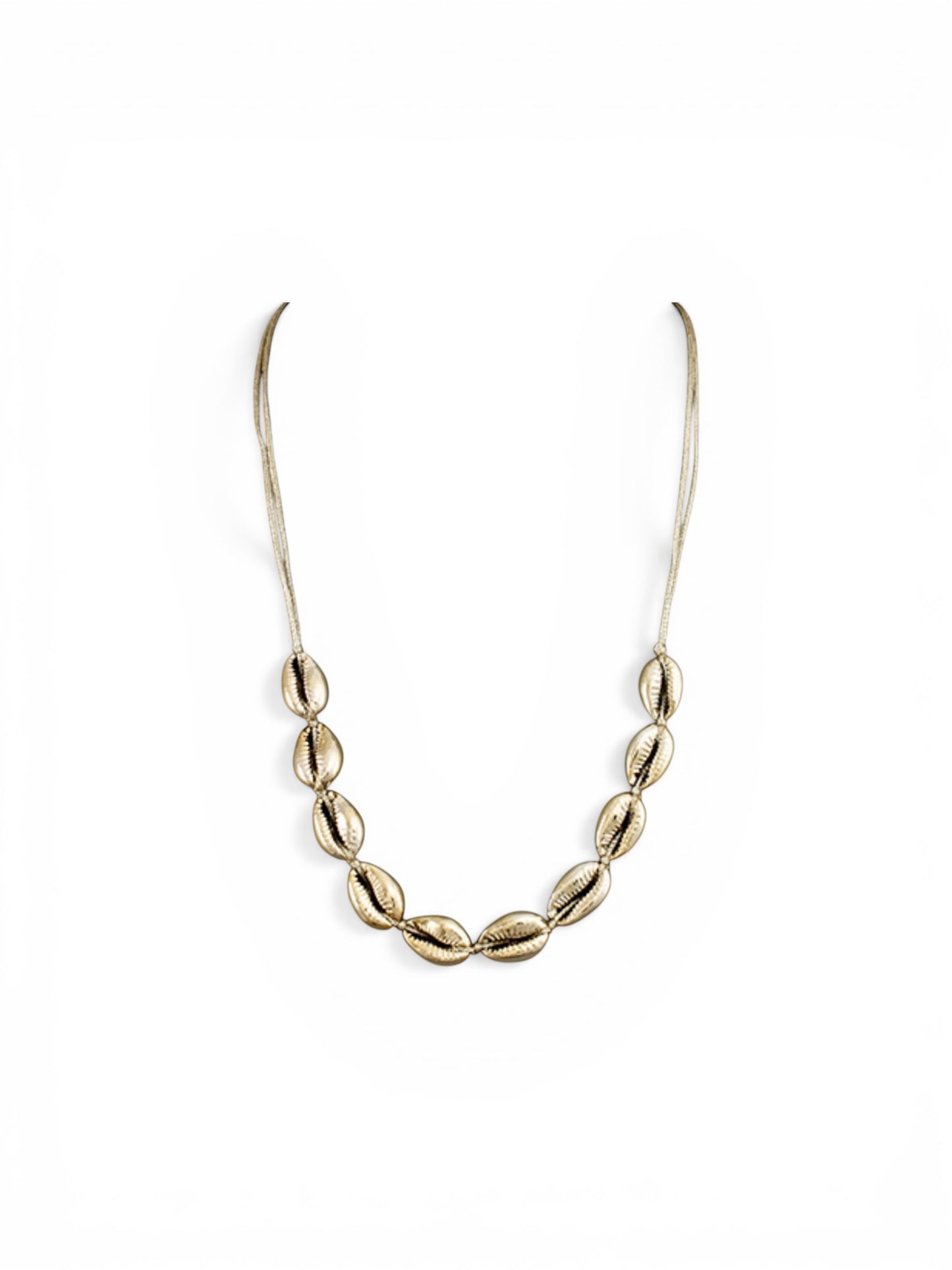 Multi Shell Cord Necklace