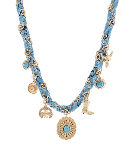 Western Charm Scarf Necklace