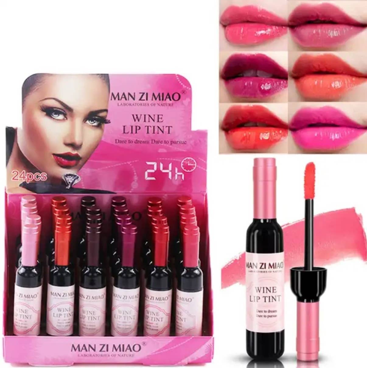 Wine Bottle shape Lip Tint 24 hrs