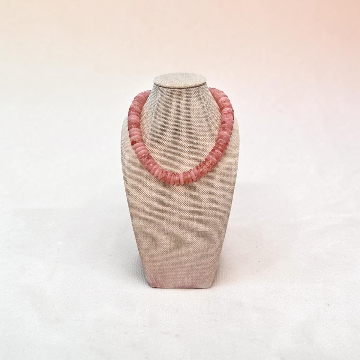 Disk Beaded Necklace
