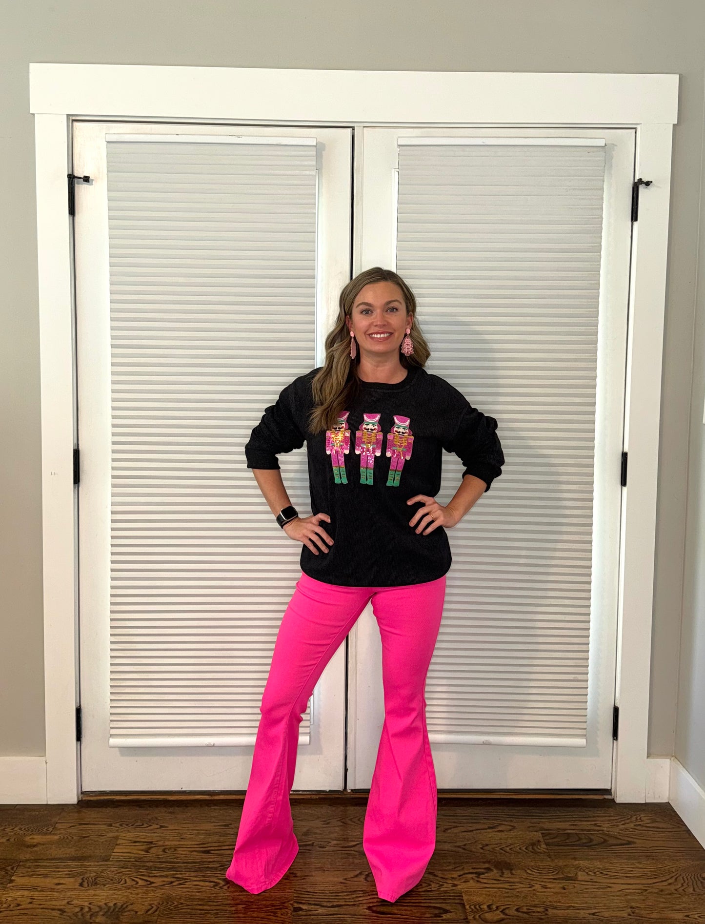 Red/Hot Pink Disco Bell Bottoms