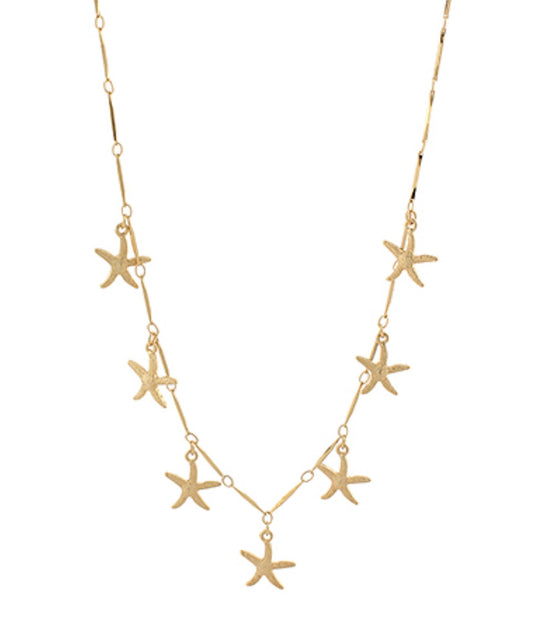 Textured Starfish Necklace