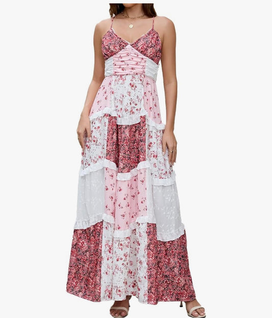 Boho Floral Maxi Dress