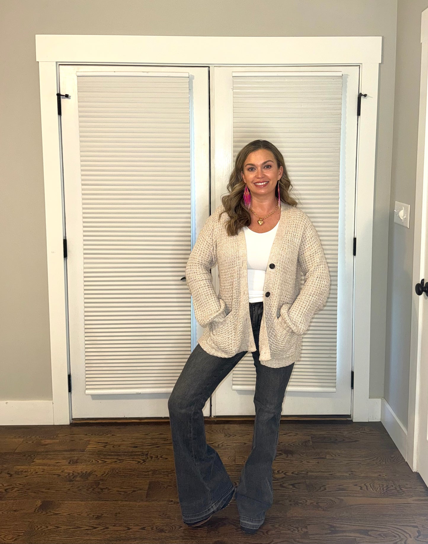 Judy Blue MR Tummy Control Washed Gray Release Hem Flare