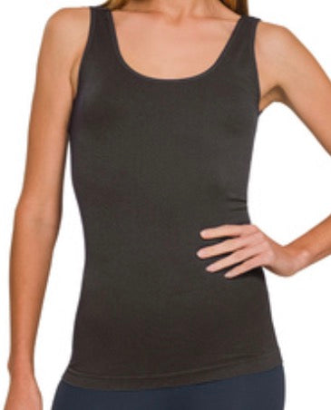 Two Way V-neck/Scoop neck Seamless Tank