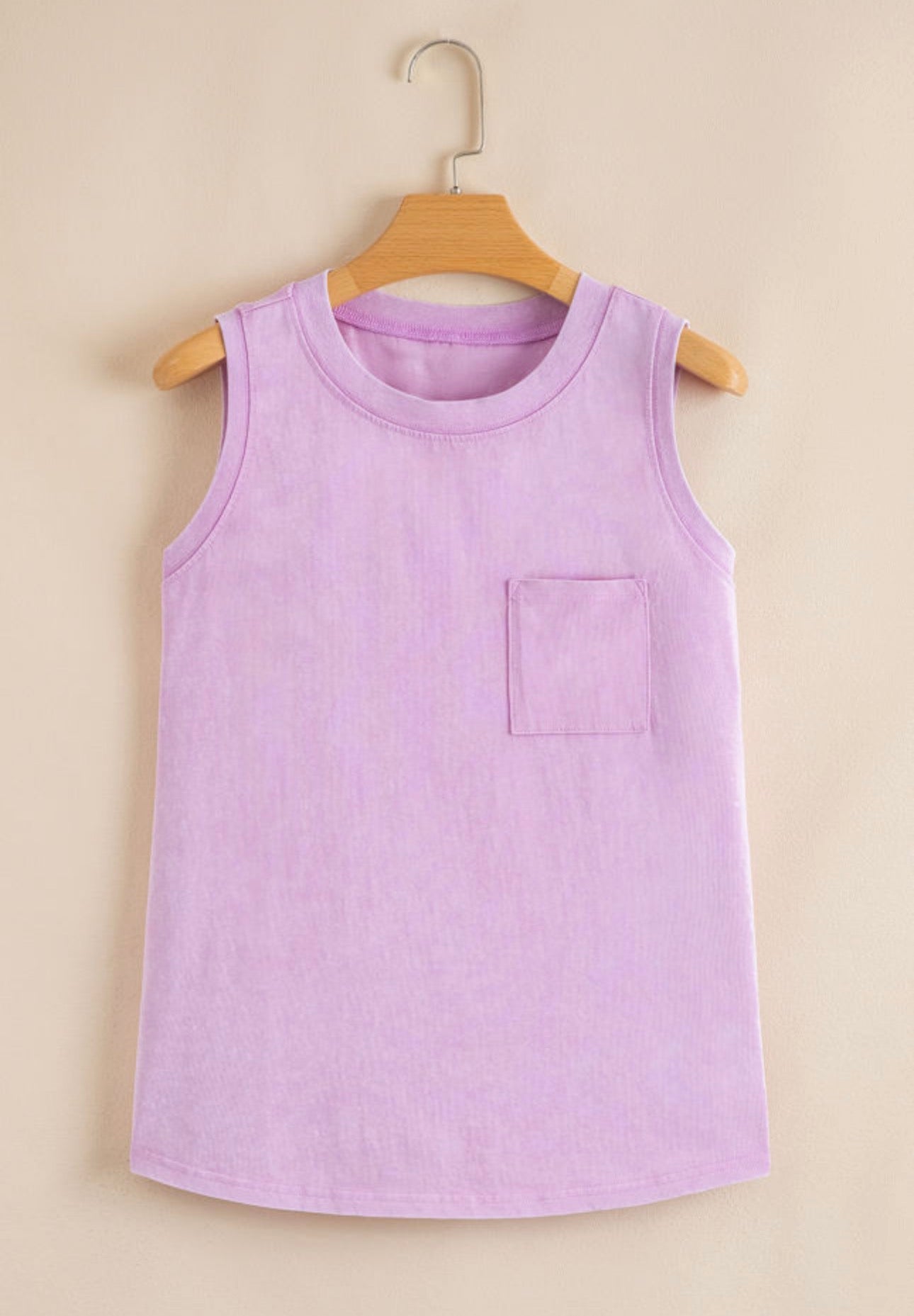 Purple Mineral Washed Tank Top