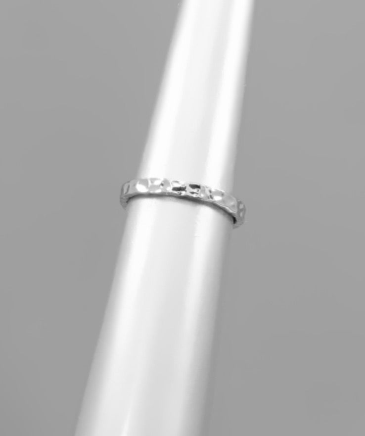 Hammered Brass Ring