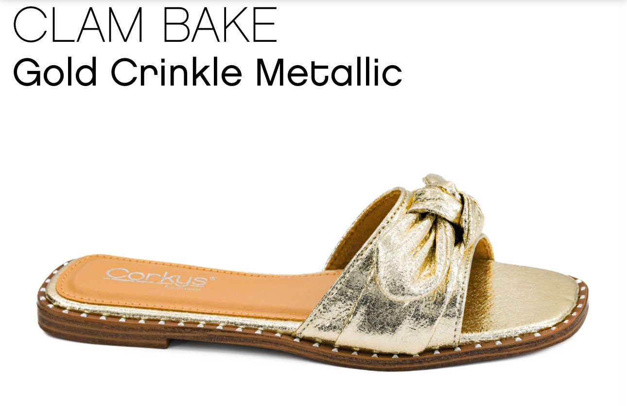 Corkys Clam Bake Sandal - Gold