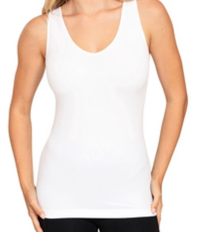 Two Way V-neck/Scoop neck Seamless Tank