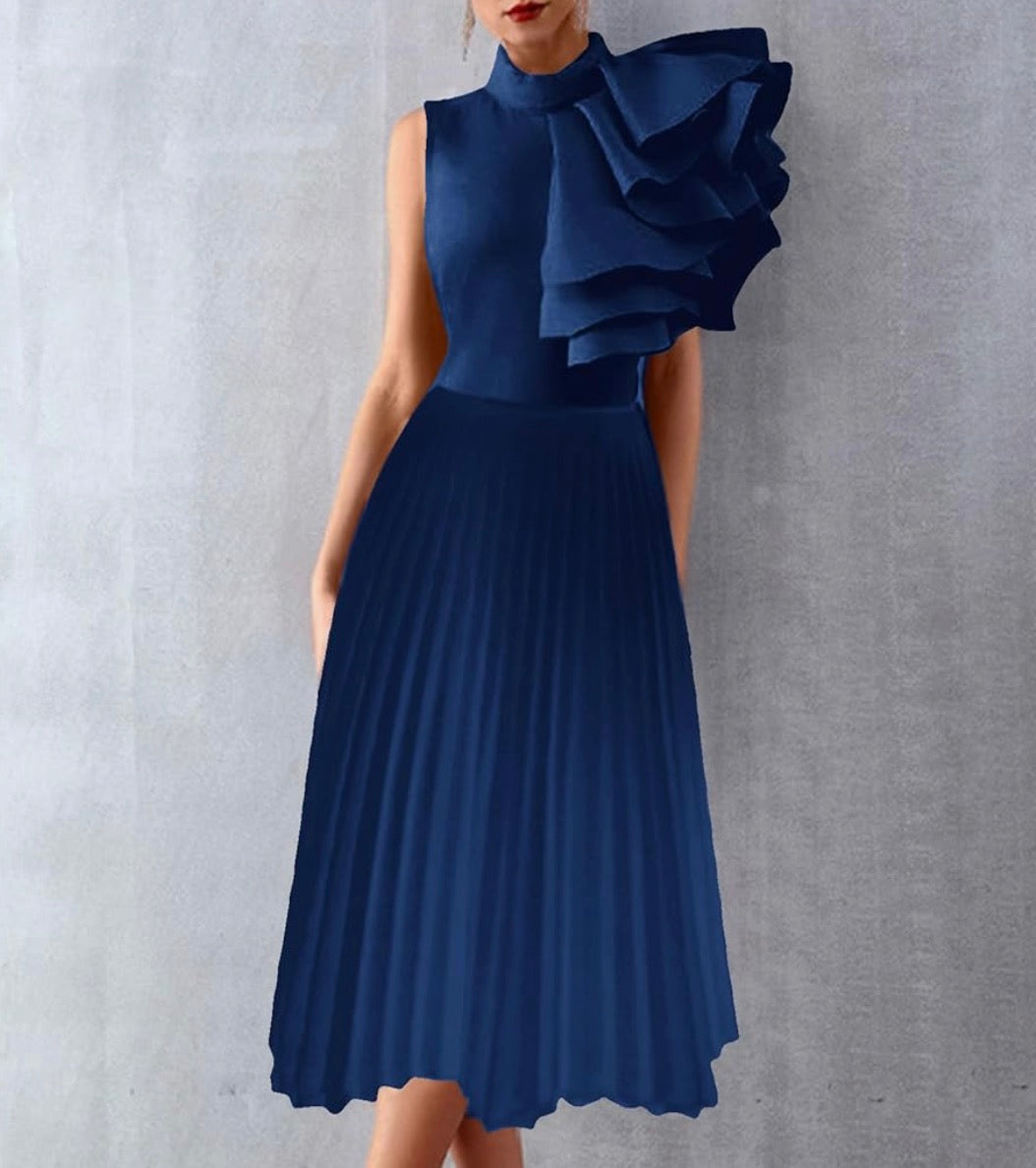 Formal Bodycon Ruffle Sleeve Dress