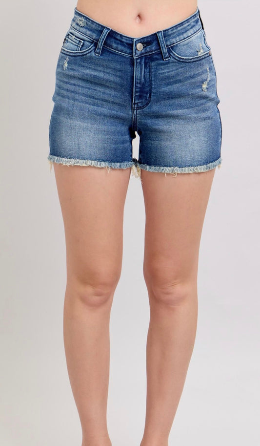 Judy Blue High Waisted V Front Shorts