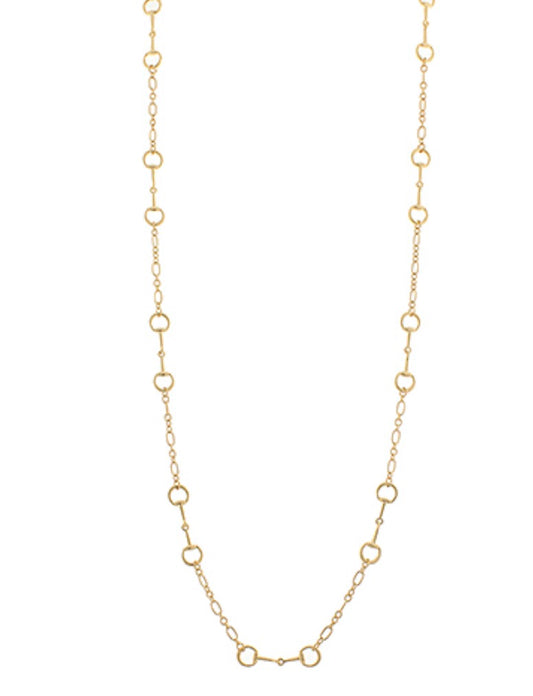 Horsebit Station Long Necklace