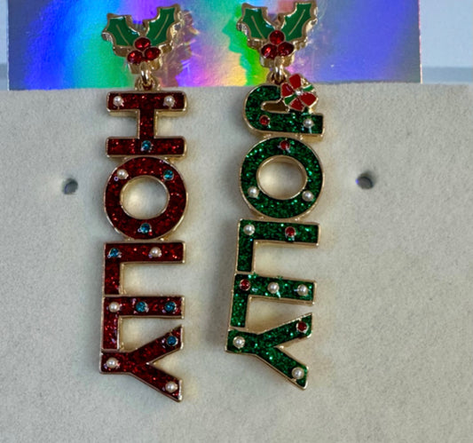 Holly Jolly Christmas Earrings