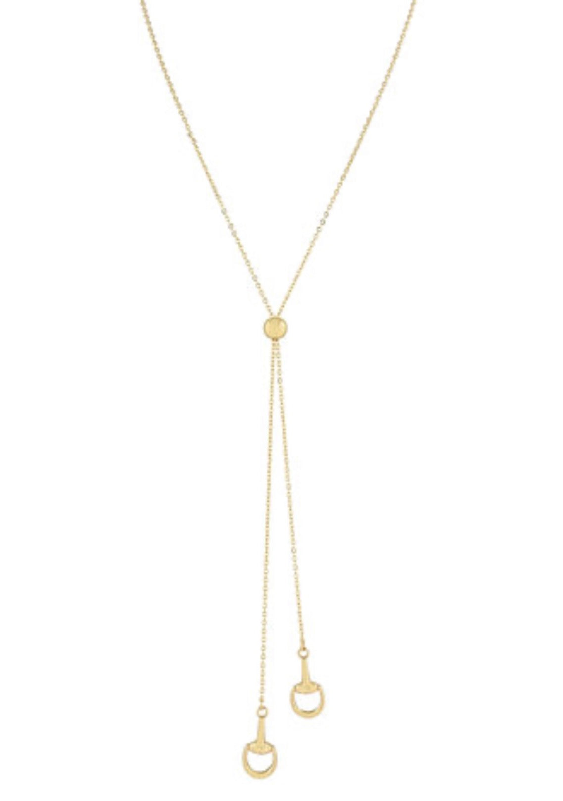 Horsebit Bolo Style Necklace