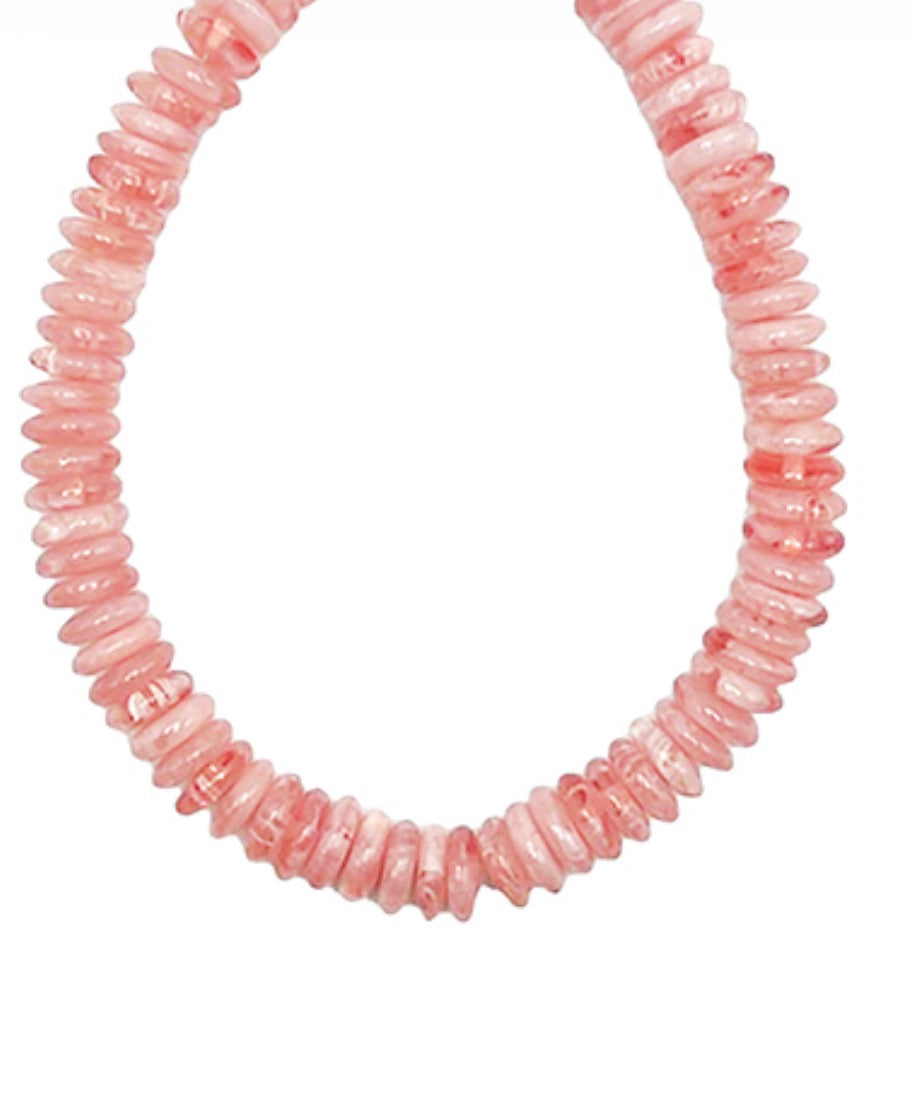 Disk Beaded Necklace