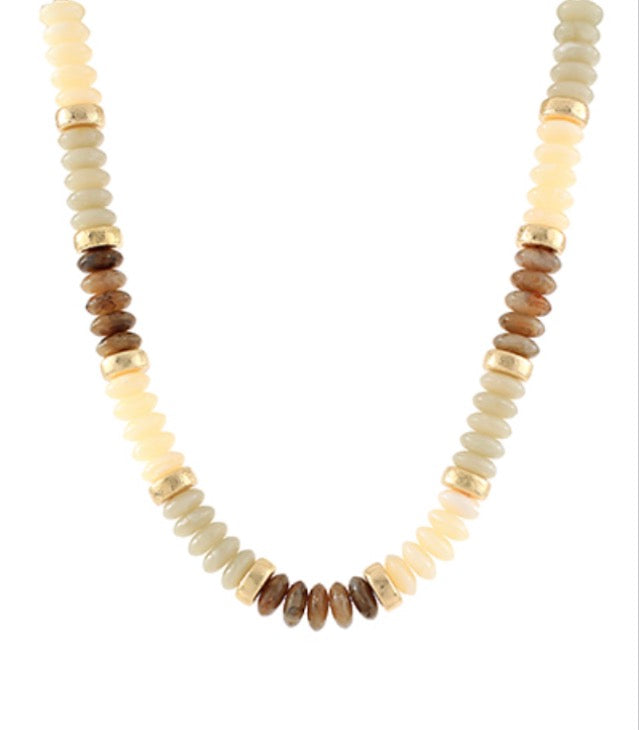 Wide Beaded Necklace