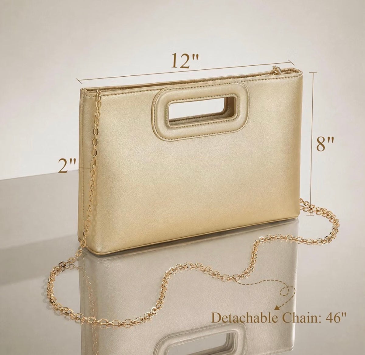 Women's Evening Handbags Clutch Purses for Women with Detachable Chain