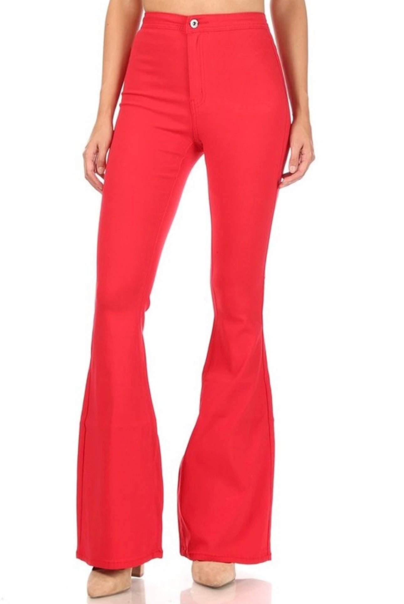 Red/Hot Pink Disco Bell Bottoms