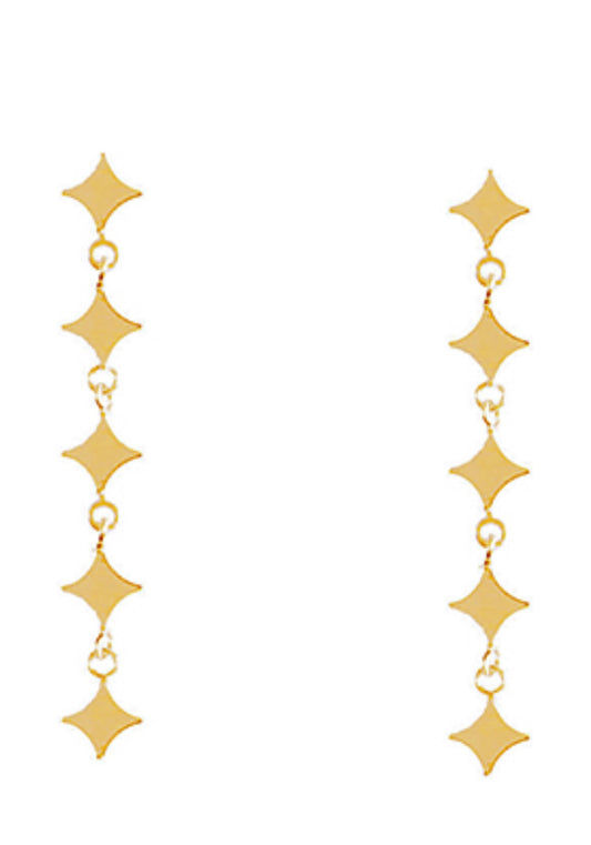 Linear Geo Sparkle Earrings