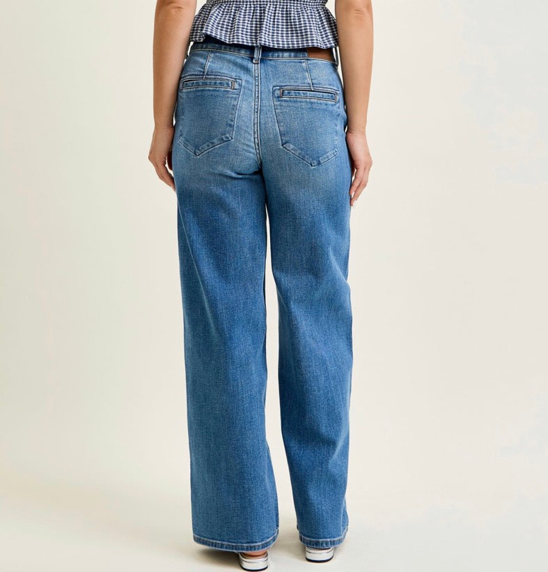 Judy Blue HW Wide Leg Jeans