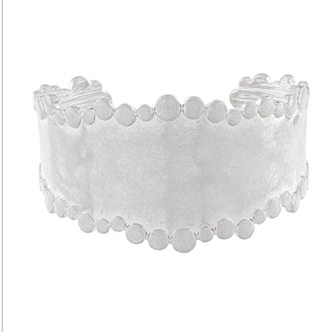 Disk Outline Cuff Bracelet