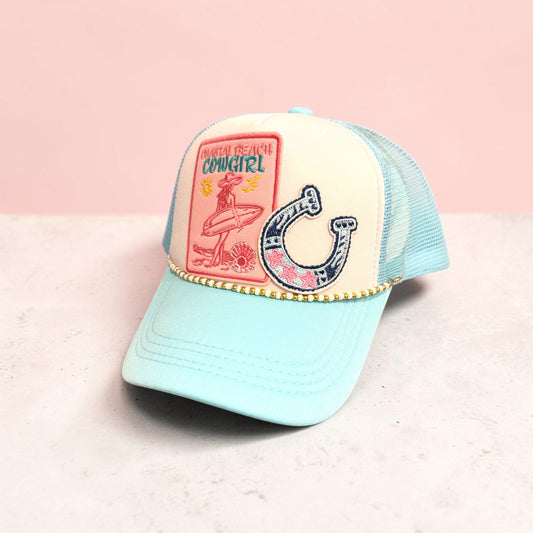 Blue Coastal Cowgirl Trucker Hat