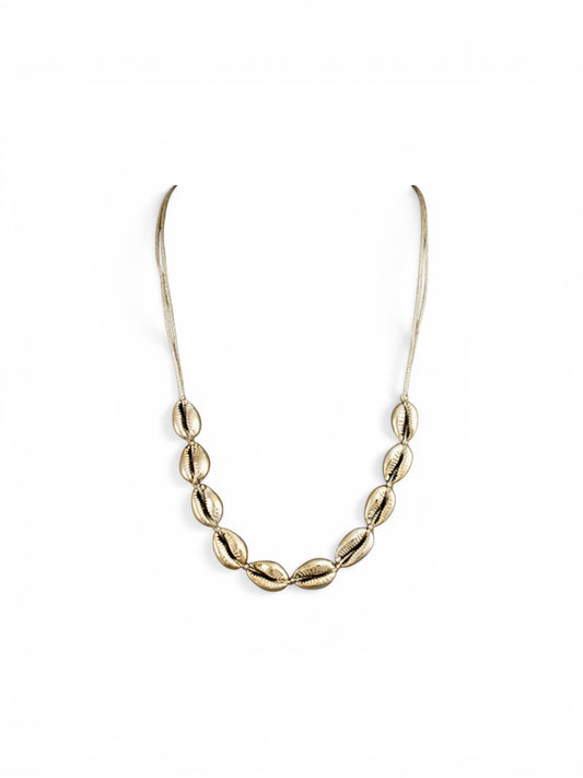 Multi Shell Cord Necklace