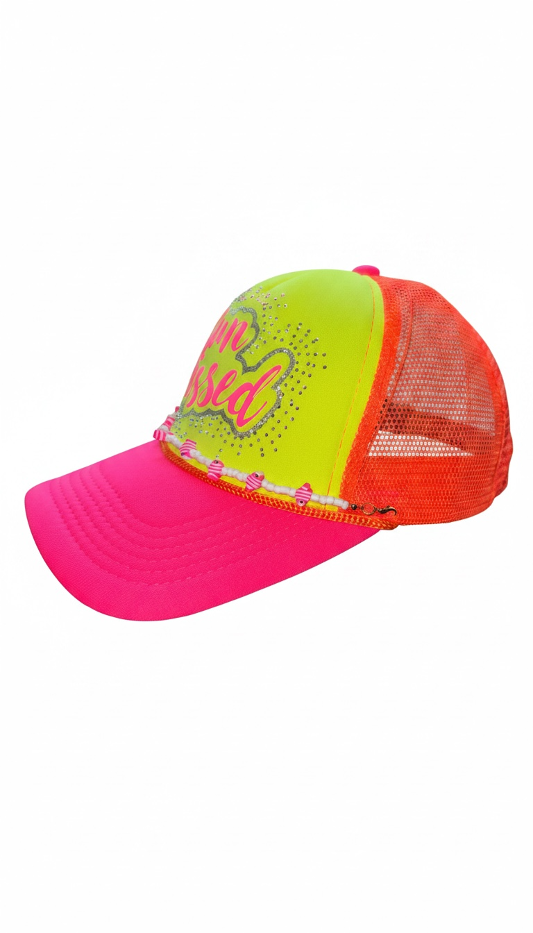 Sun-kissed Neon Trucker Hat