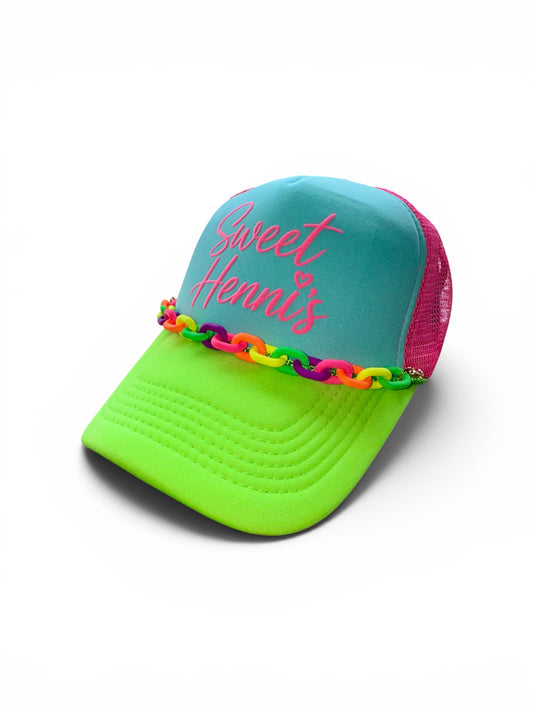 Sweet Henni’s Neon Summer Trucker Hat