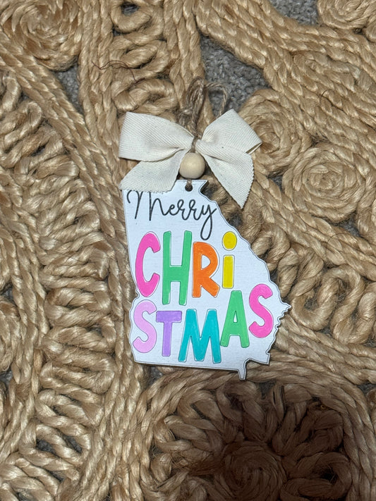 GA Christmas Ornament