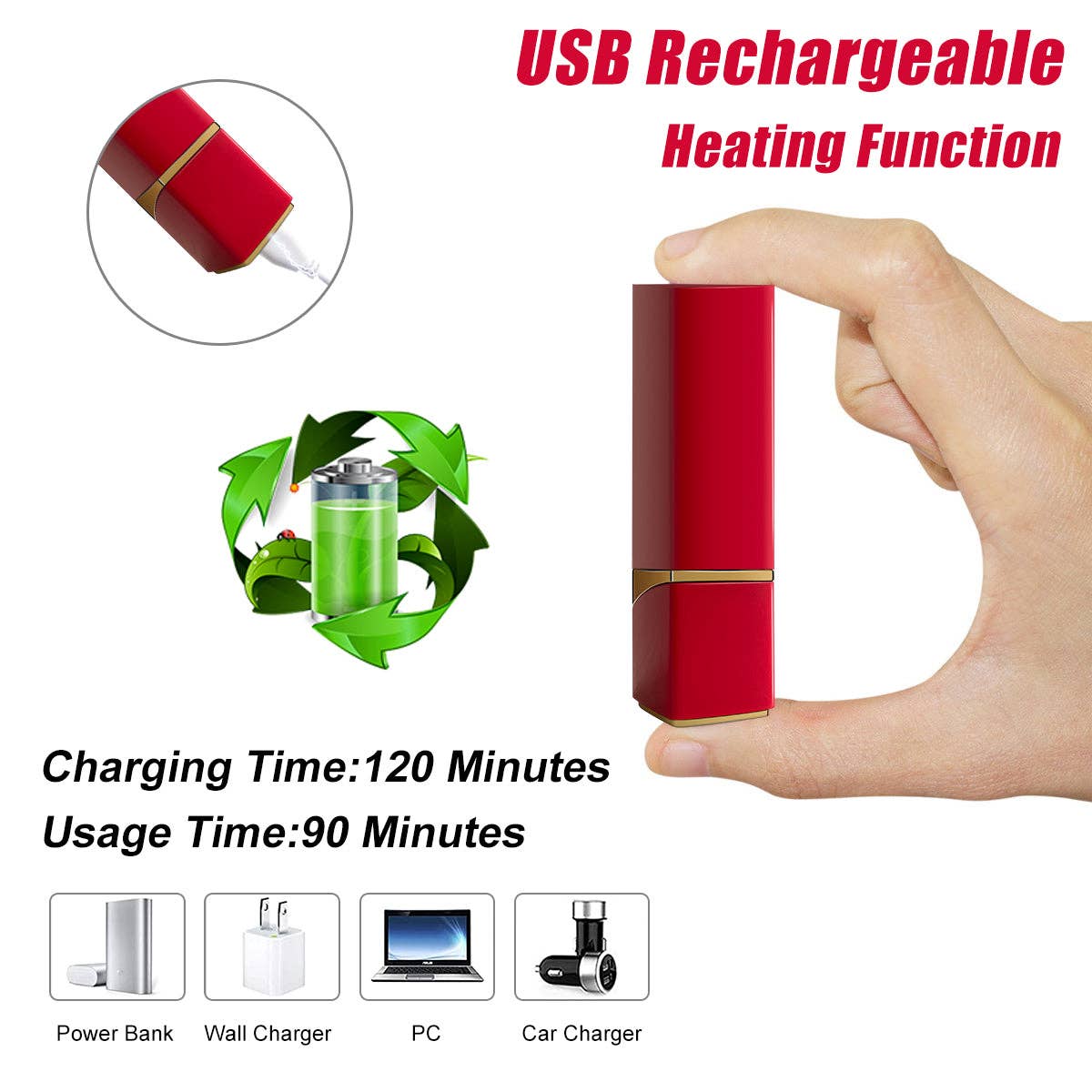 Multi Frequency Vibrating Lipstick
